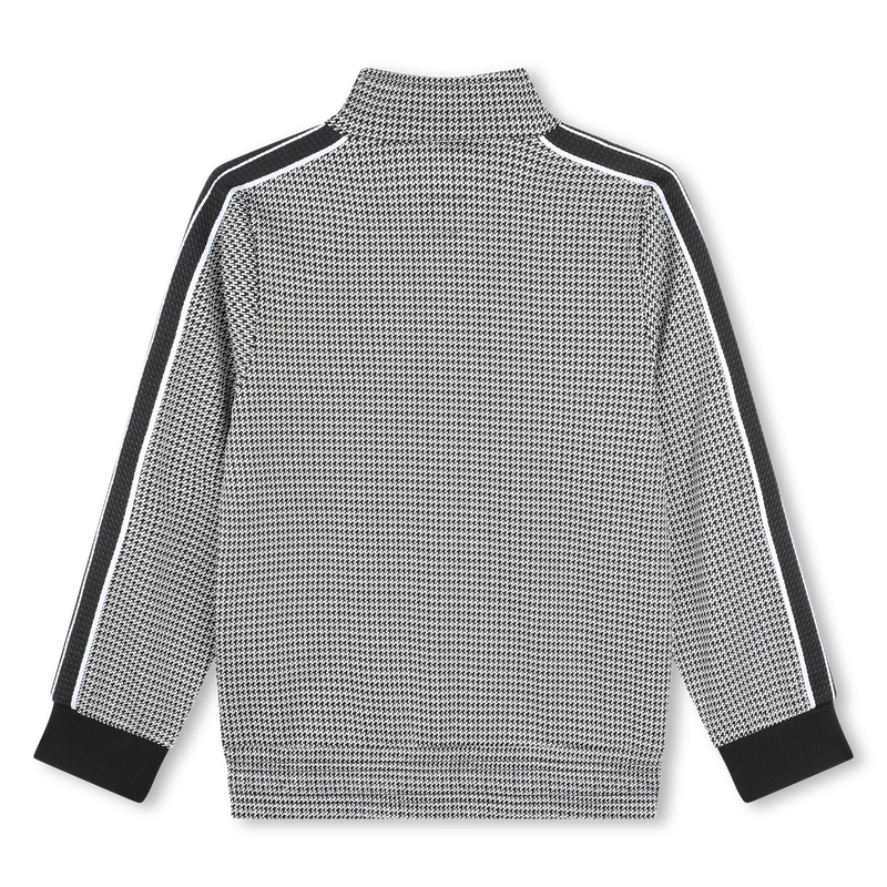 Cardig&atilde; estampado com fecho BOSS 
                        BOY