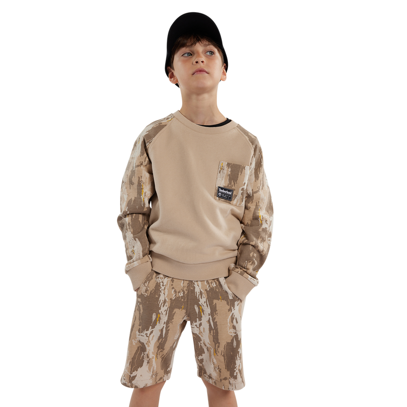 Bermuda de moletão estampado TIMBERLAND 
                    BOY