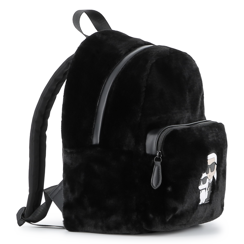 Mochila pequena feita de l&atilde; fofa KARL LAGERFELD KIDS 
                        GIRL