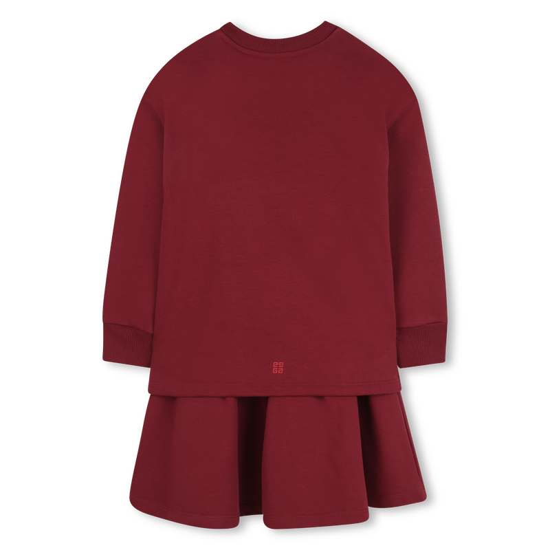 Vestido com cal&ccedil;as plissadas e fendas GIVENCHY 
                        GIRL