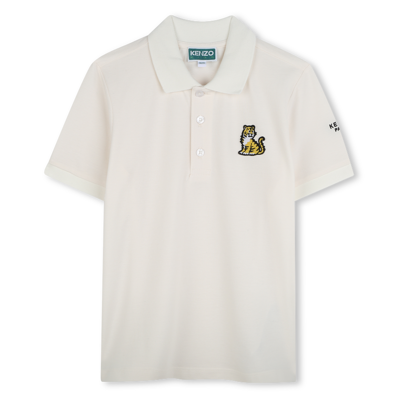 Polo manga curta de algod&atilde;o KENZO KIDS 
                        UNISEX