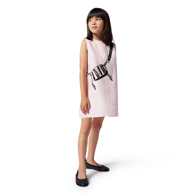 Vestido de algod&atilde;o sem mangas MARC JACOBS 
                        GIRL