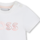 T-shirt estampado brilhante BOSS 
                    GIRL