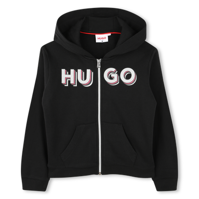 Sweatshirt com fecho e capuz HUGO GIRL