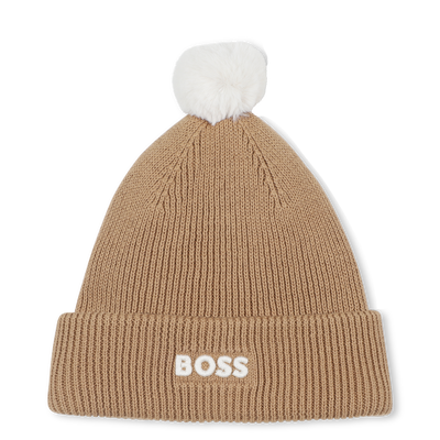 Gorro de malha com pompom BOSS BOY