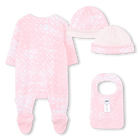 Conjunto de pijama, babador e chap&eacute;u BOSS 
                    GIRL