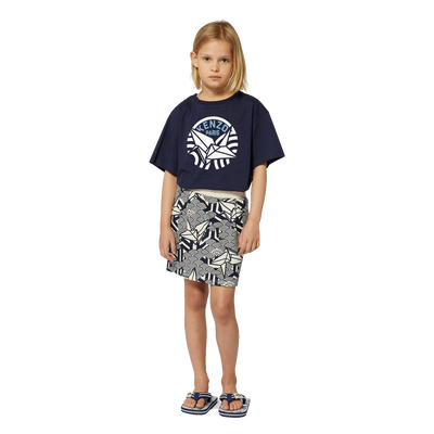 Logo Print T-Shirt KENZO KIDS GIRL