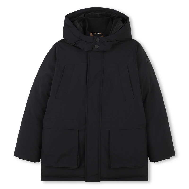 Parka comprida com capuz BOSS 
                    BOY
