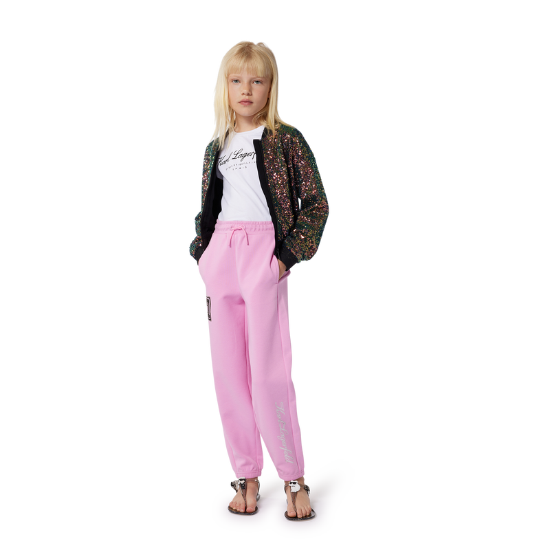 T-shirt com logótipo KARL LAGERFELD KIDS 
                    GIRL