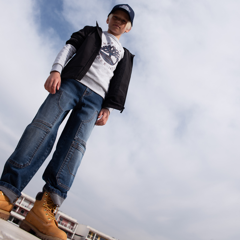 Sweatshirt de molet&atilde;o felpado TIMBERLAND 
                        BOY