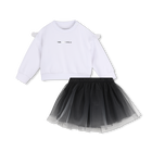 Conjunto de moletom e saia KARL LAGERFELD KIDS 
                    MENINA