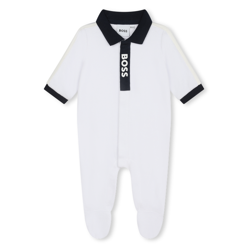Pijama em veludo bicolor BOSS 
                    BOY