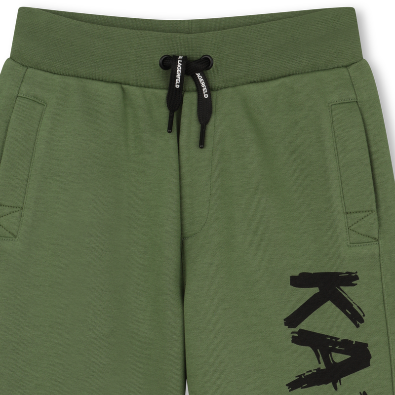 CAL&Ccedil;&Otilde;ES BERMUDAS DE ALGOD&Atilde;O KARL LAGERFELD KIDS 
                        BOY