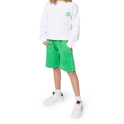 Bermudas de jogging em molet&atilde;o HUGO BOY