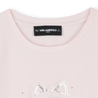 T-shirt de manga curta KARL LAGERFELD KIDS 
                    GIRL