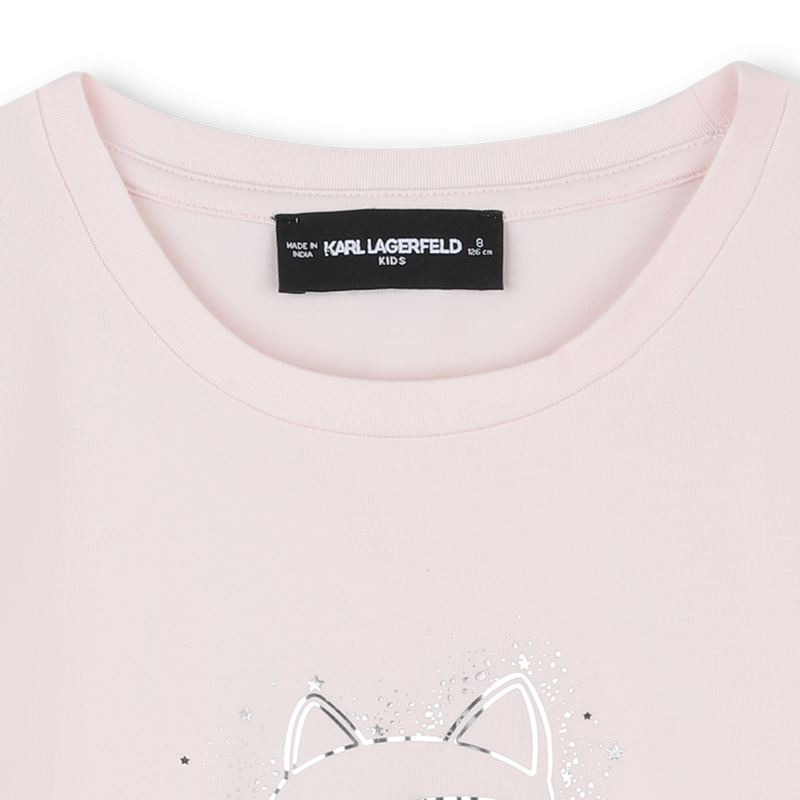 T-shirt de manga curta KARL LAGERFELD KIDS 
                        GIRL