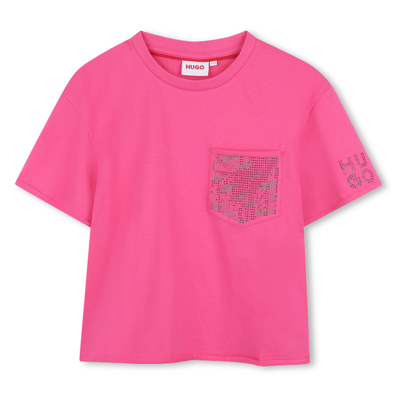 T-shirt de manga curta HUGO 
                    GIRL