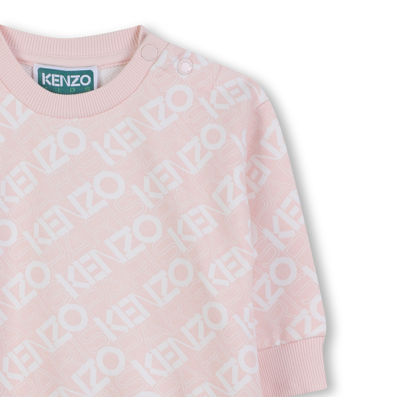 Vestido de l&atilde; estampado KENZO KIDS 
                        GIRL