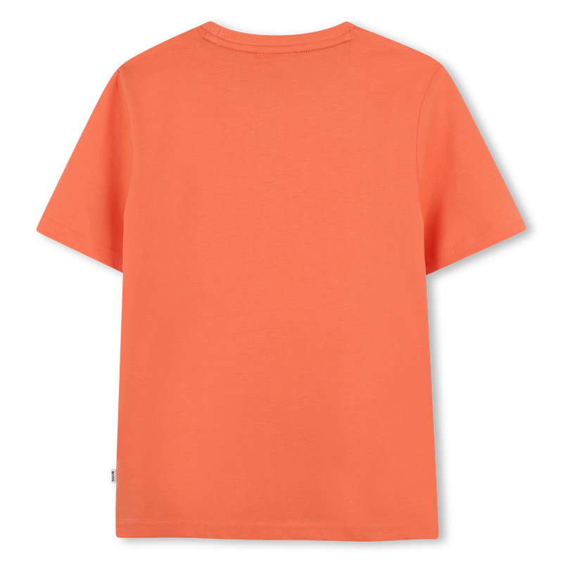 T-shirt manga curta em algod&atilde;o BOSS 
                        BOY