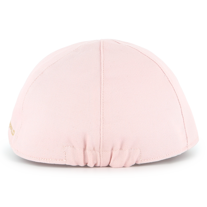 Boné reversível de algodão KARL LAGERFELD KIDS 
                    GIRL