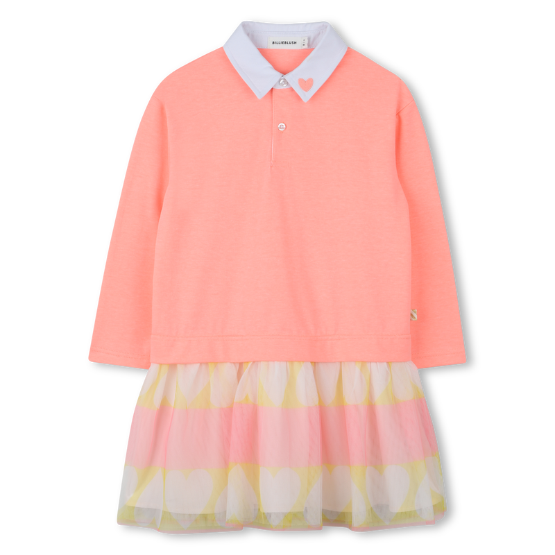 Vestido bimaterial BILLIEBLUSH 
                    GIRL
