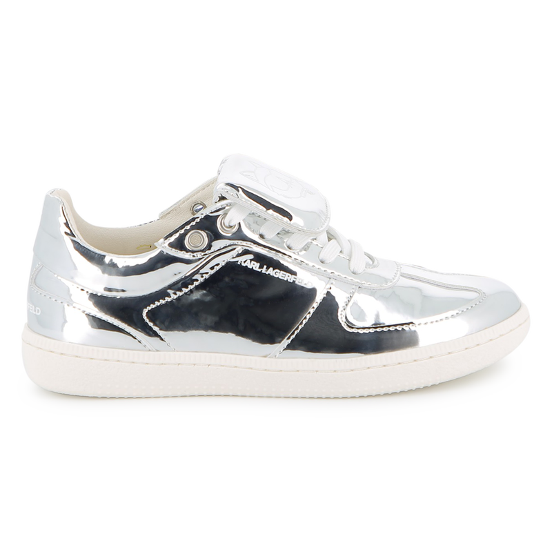 T&eacute;nis com efeito espelho KARL LAGERFELD KIDS 
                        GIRL