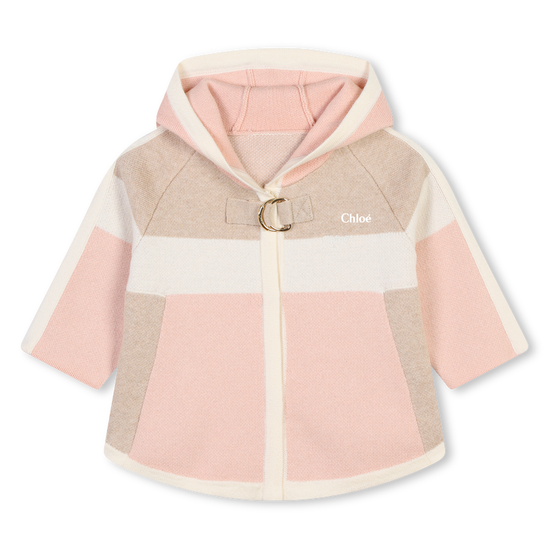 Three-Color Hooded Coat CHLOE 
                    GIRL