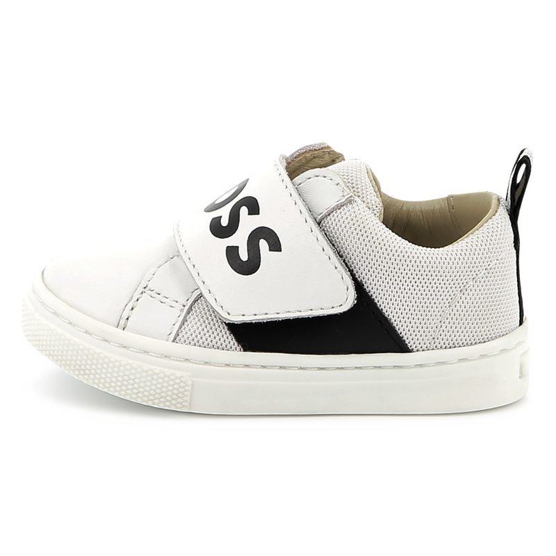 Sapatilhas de pele com velcro BOSS 
                        BOY