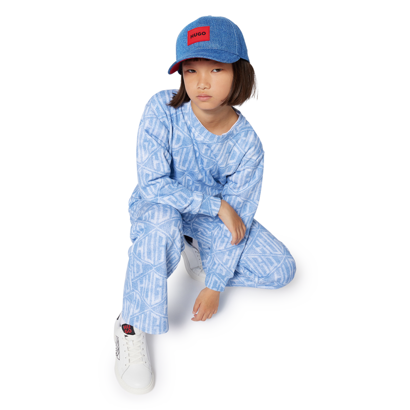 Sweatshirt em molet&atilde;o HUGO 
                        GIRL