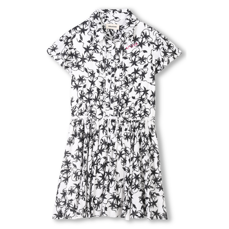 Vestido estampado com bot&otilde;es ZADIG & VOLTAIRE 
                        GIRL