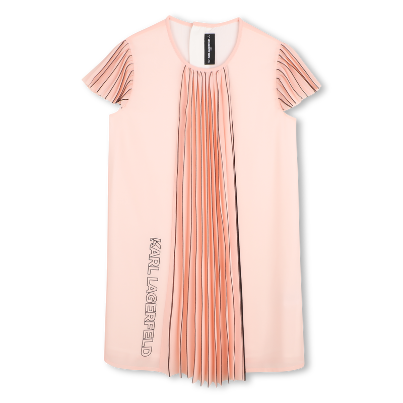 Vestido de mangas curtas KARL LAGERFELD KIDS 
                        GIRL
