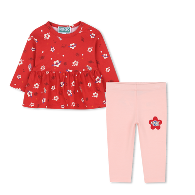 Conjunto de camiseta e legging KENZO KIDS GIRL