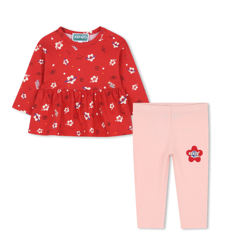 Conjunto de camiseta e legging KENZO KIDS 
                    GIRL