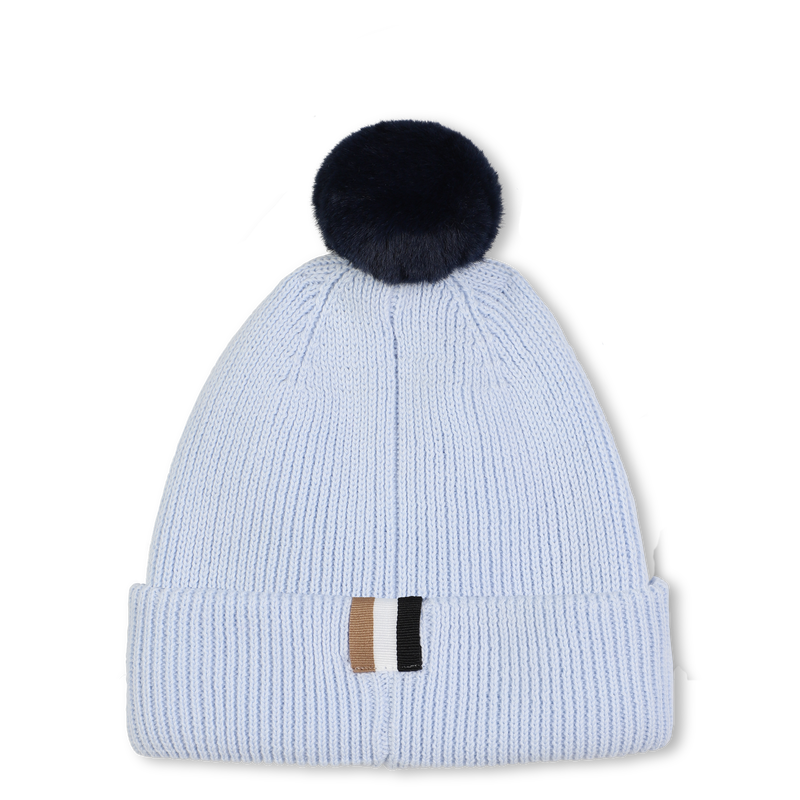 Gorro de malha com pompom BOSS 
                    BOY