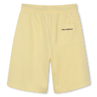 Cal&ccedil;&otilde;es bermudas de algod&atilde;o KARL LAGERFELD KIDS 
                    BOY
