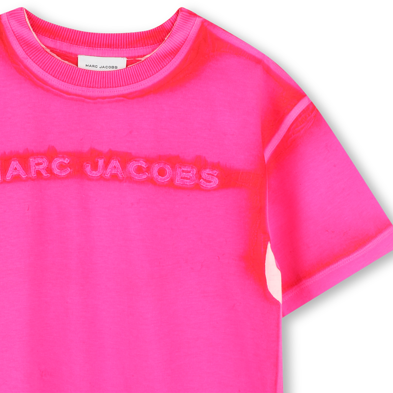 T-shirt de algod&atilde;o com bordado MARC JACOBS 
                        UNISEX