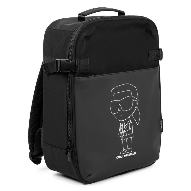 Mochila com estampa KARL KARL LAGERFELD KIDS 
                        BOY