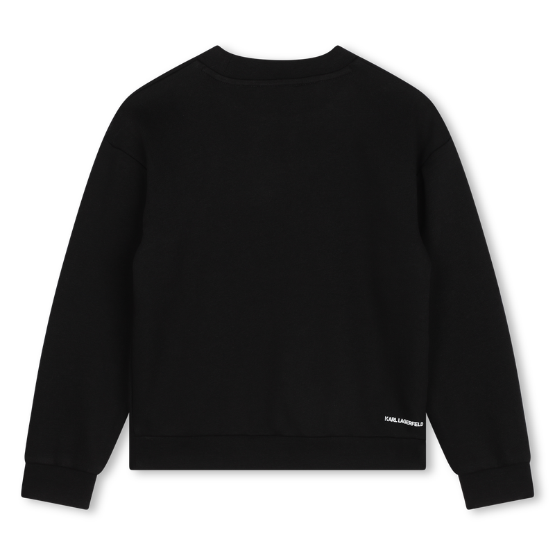 Sweatshirt de molet&atilde;o KARL LAGERFELD KIDS 
                        BOY