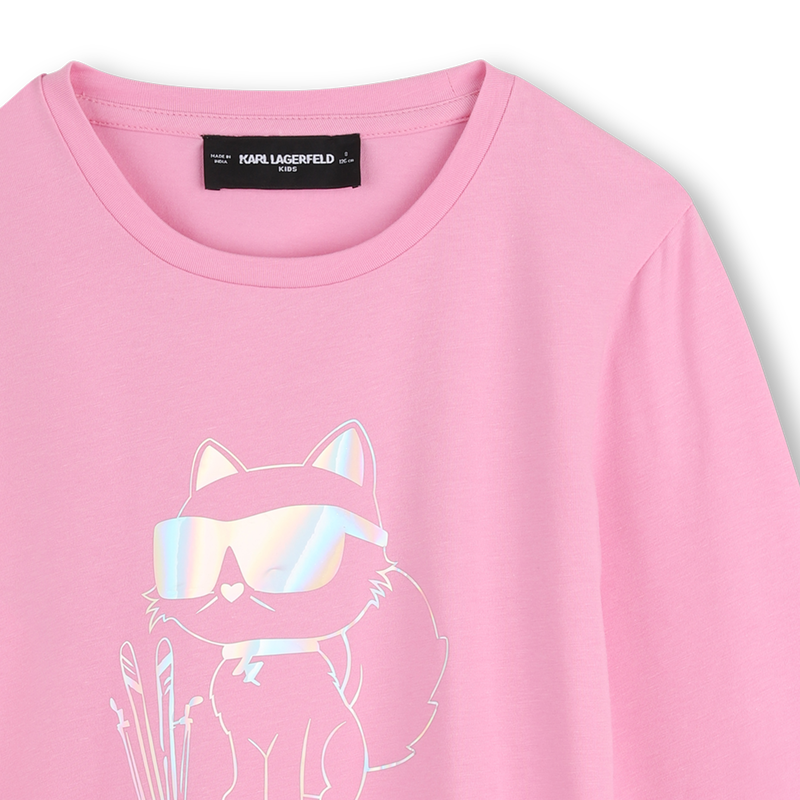 Camiseta de manga longa KARL LAGERFELD KIDS 
                        MENINA