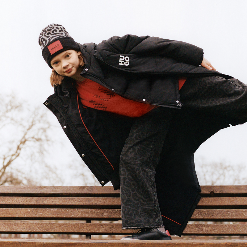 Gorro de malha jacquard HUGO 
                        GIRL