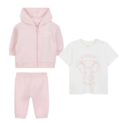 T-shirt + cardigan + calças set KENZO KIDS UNISEX