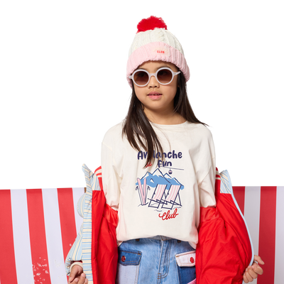 Casaco acolchoado com capuz KIDS AROUND GIRL