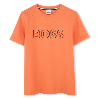 T-shirt manga curta em algod&atilde;o BOSS BOY