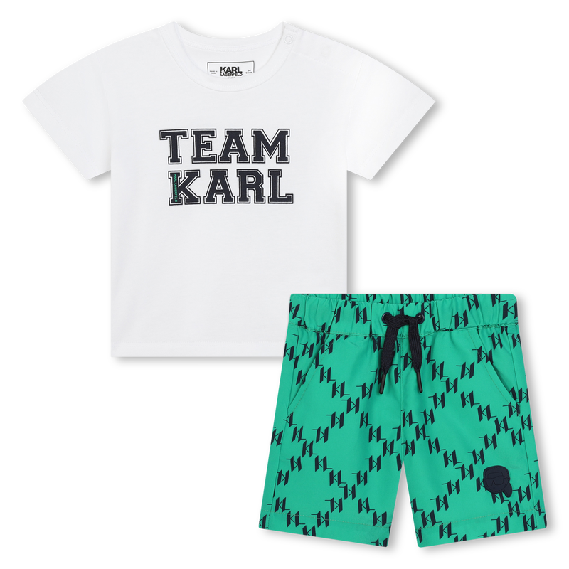 Printed Swim Ensemble KARL LAGERFELD KIDS 
                    BOY