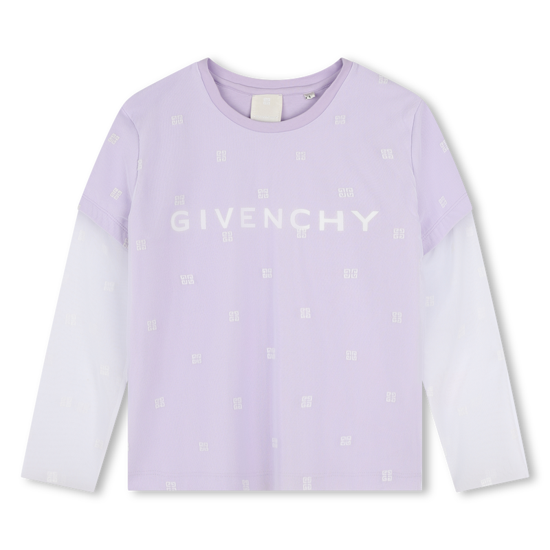 T-shirt manga comprida 2 em 1 GIVENCHY 
                    GIRL