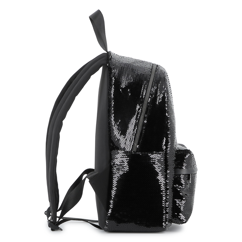 Mochila embelezada com lantejoulas brilhantes KARL LAGERFELD KIDS 
                        GIRL