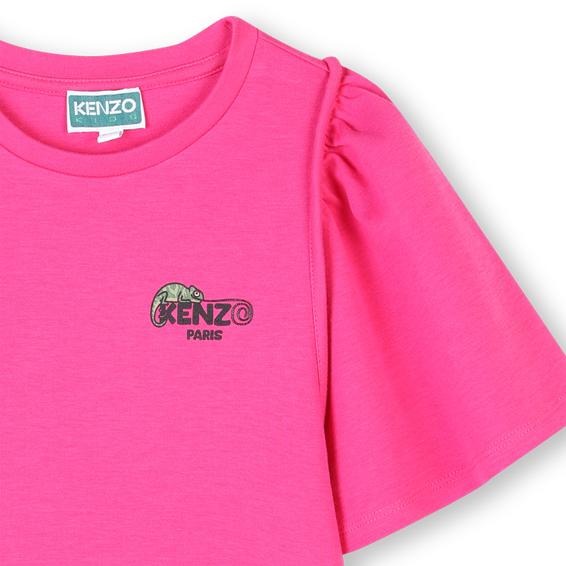 Short-sleeved cotton dress KENZO KIDS 
                    GIRL