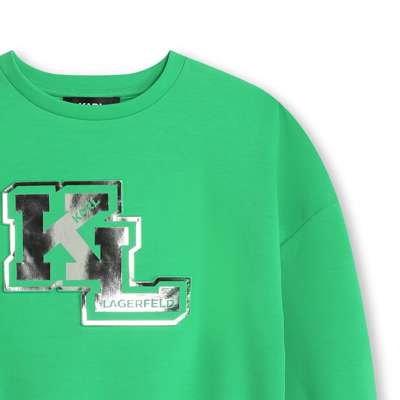 Embossed Logo Sweatshirt KARL LAGERFELD KIDS 
                    GIRL