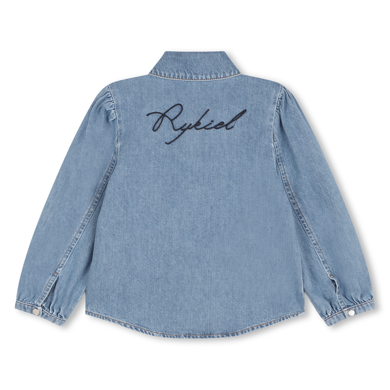 Camisa de ganga com strass SONIA RYKIEL 
                    GIRL