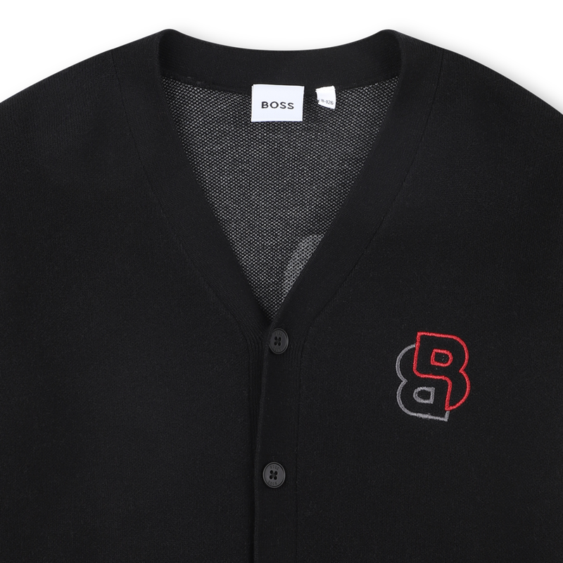 Cardig&atilde; de malha BOSS 
                        BOY